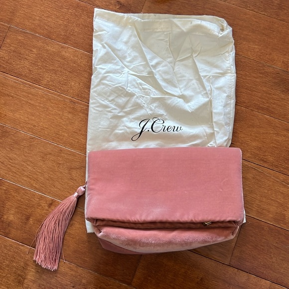 J.Crew Velvet foldover Clutch - Picture 2 of 10